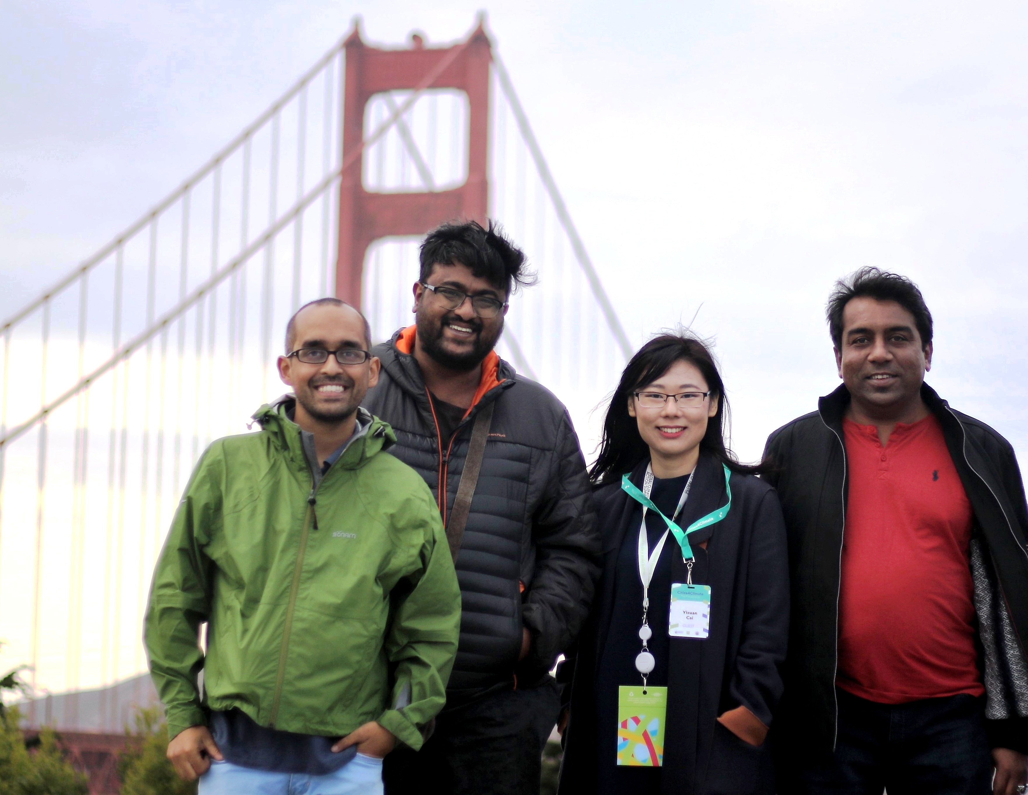 The team: Abhaya Raj Joshi, Karthikeyan Hemalatha, Catherine Cai and Amar Guriro. Photo credits: Photo credit: Abhaya Raj Joshi