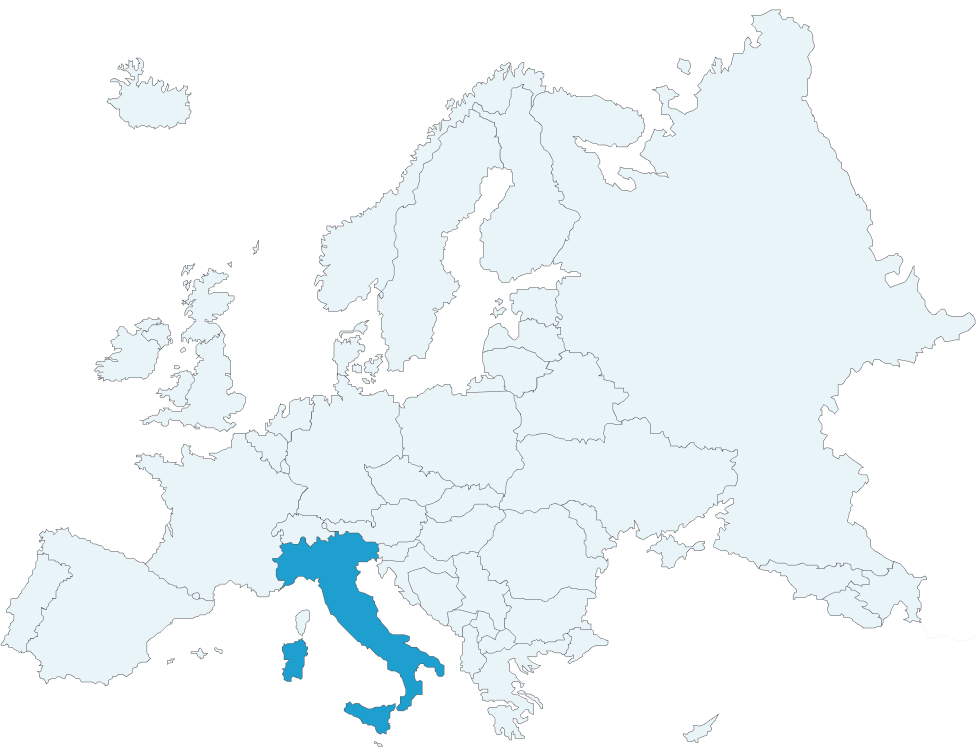 France highlighted on map.