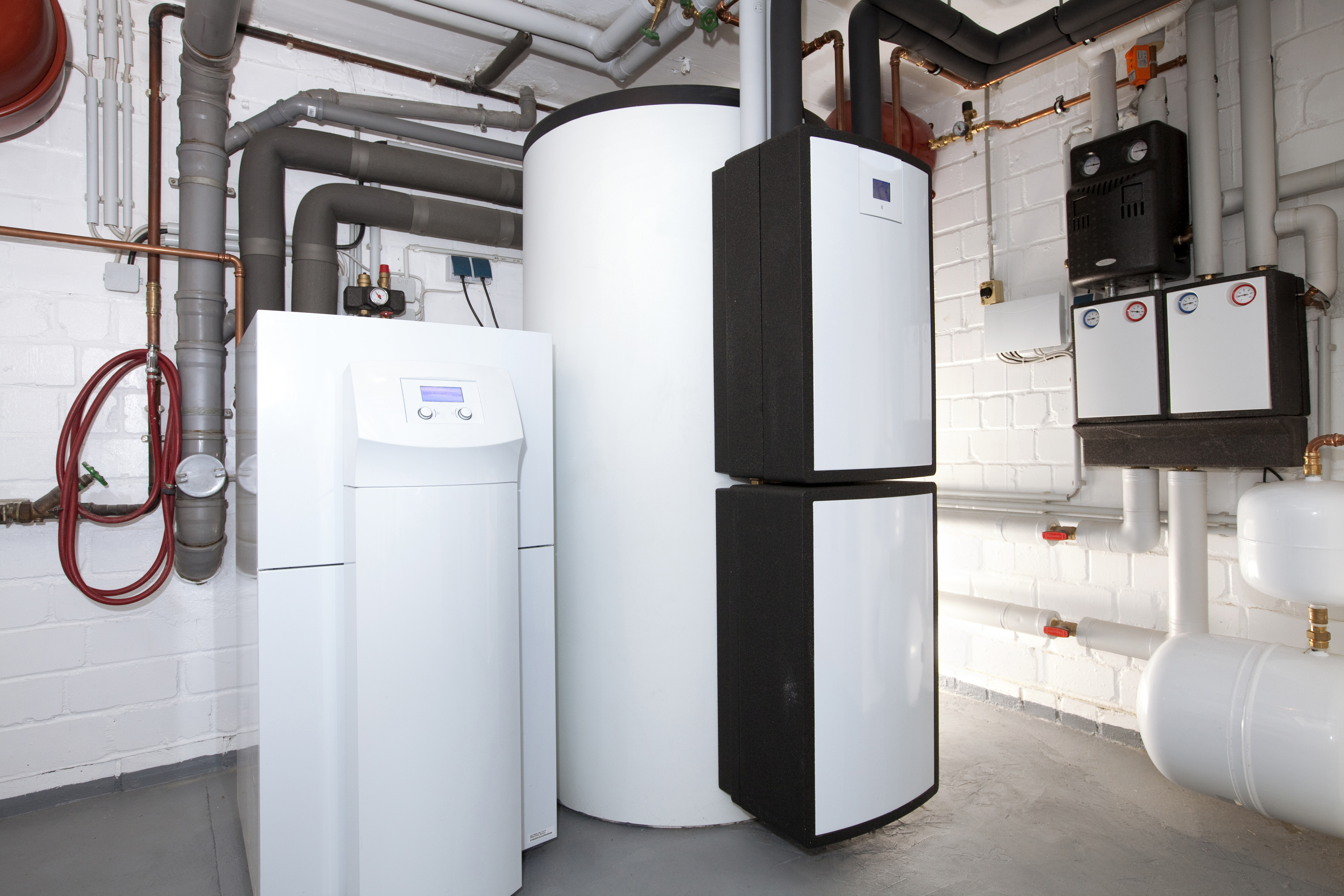 picture shows heating system 