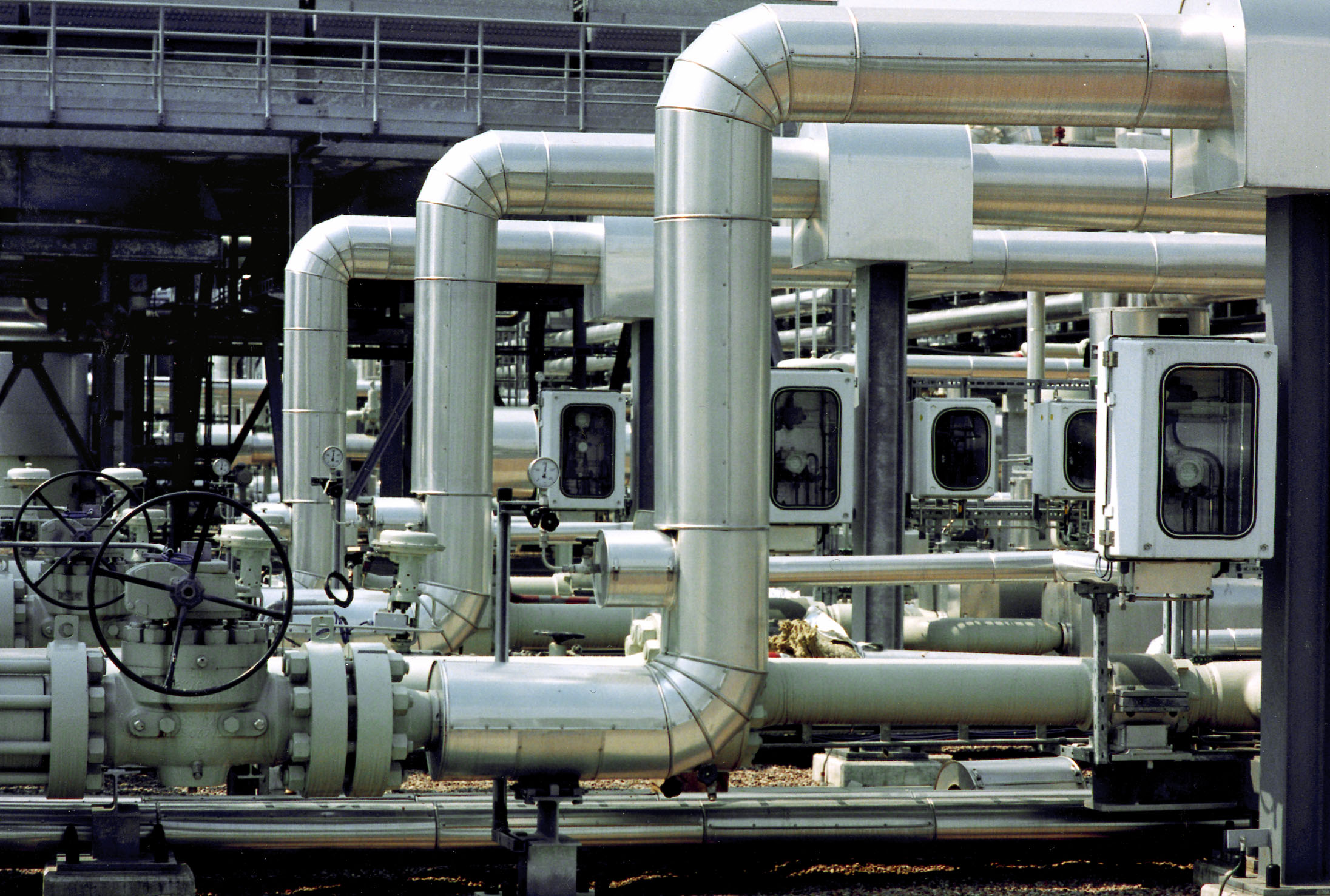 Picture shows the natural gas storage facility in Rehden, northern Germany