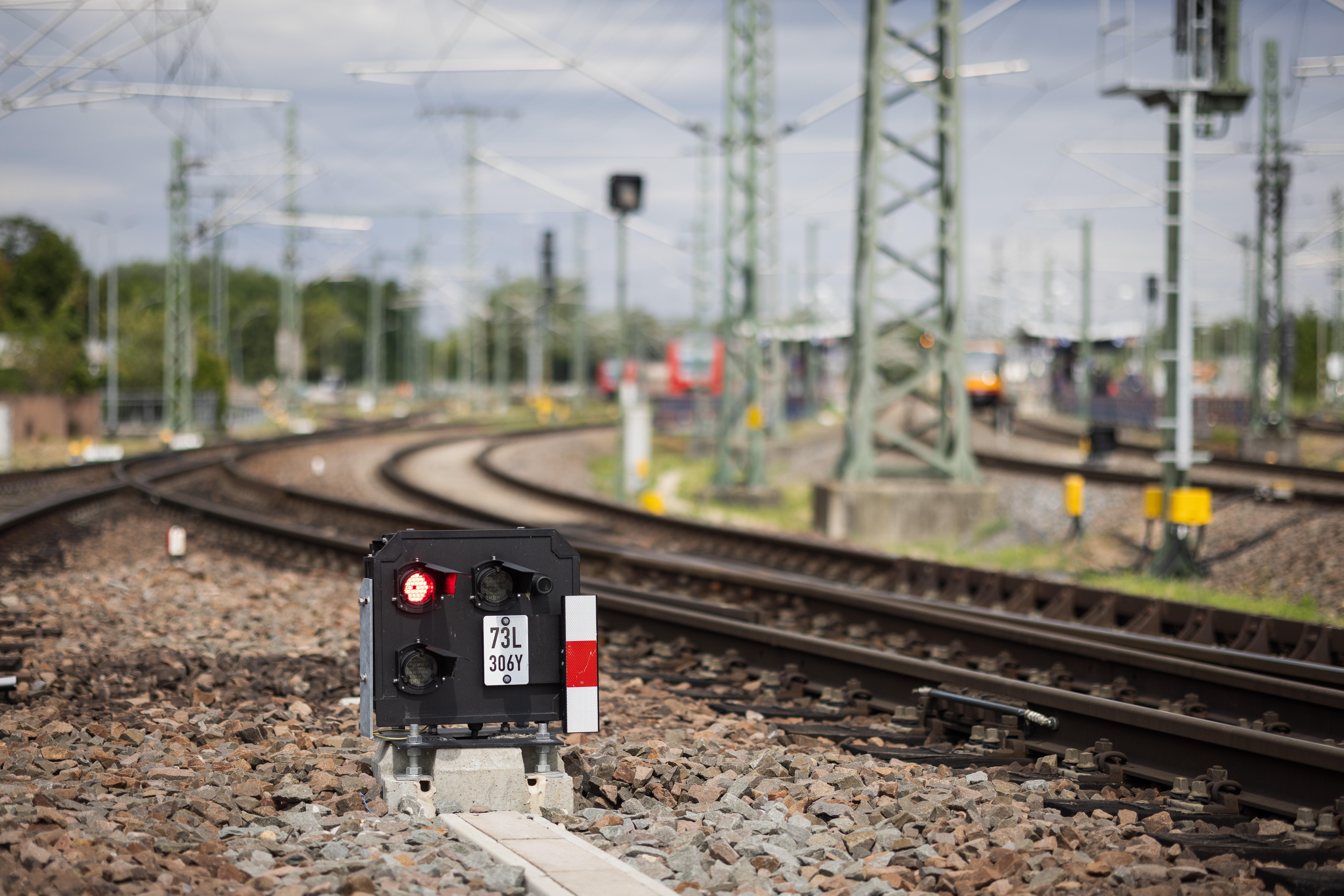 Photo shows train tracks in Germany. Photo: EU