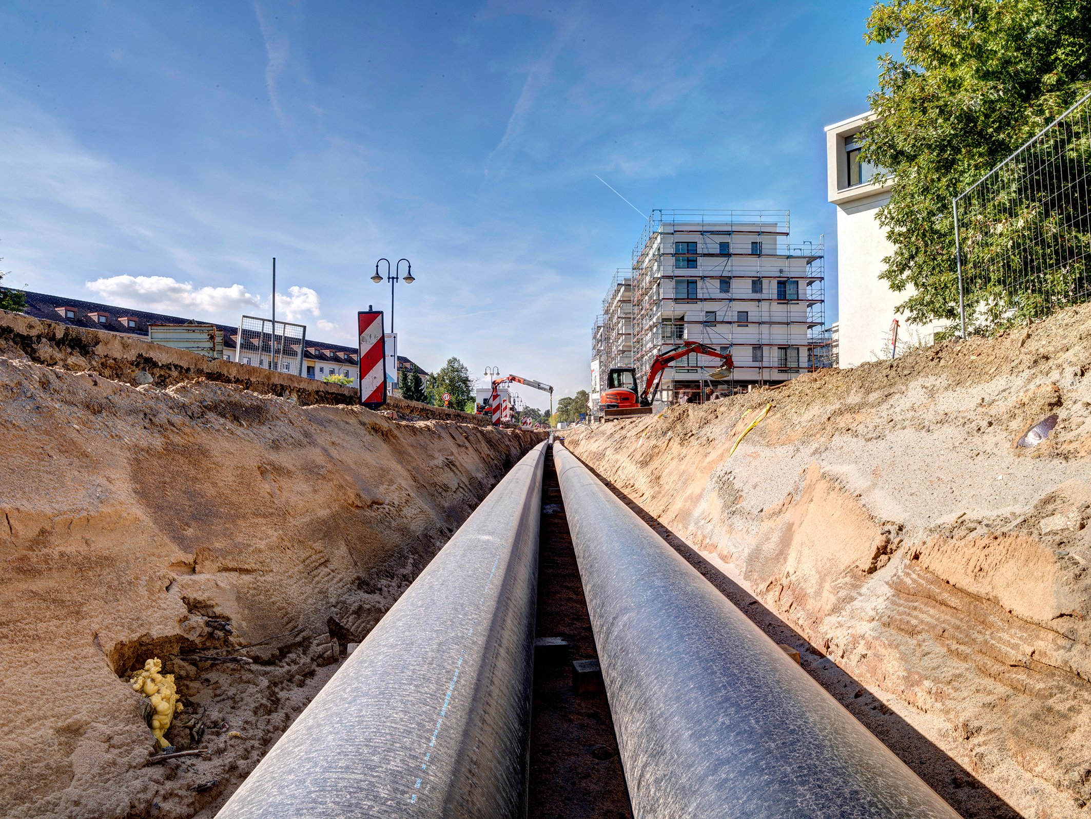 District heating network in Mannheim, Germany's pioneering city phasing out its gas grid.