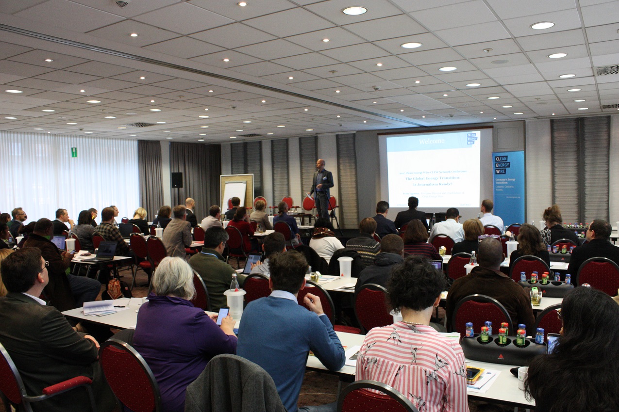 Sven Egenter opening remarks at the Global Energy Transition Journalism conference