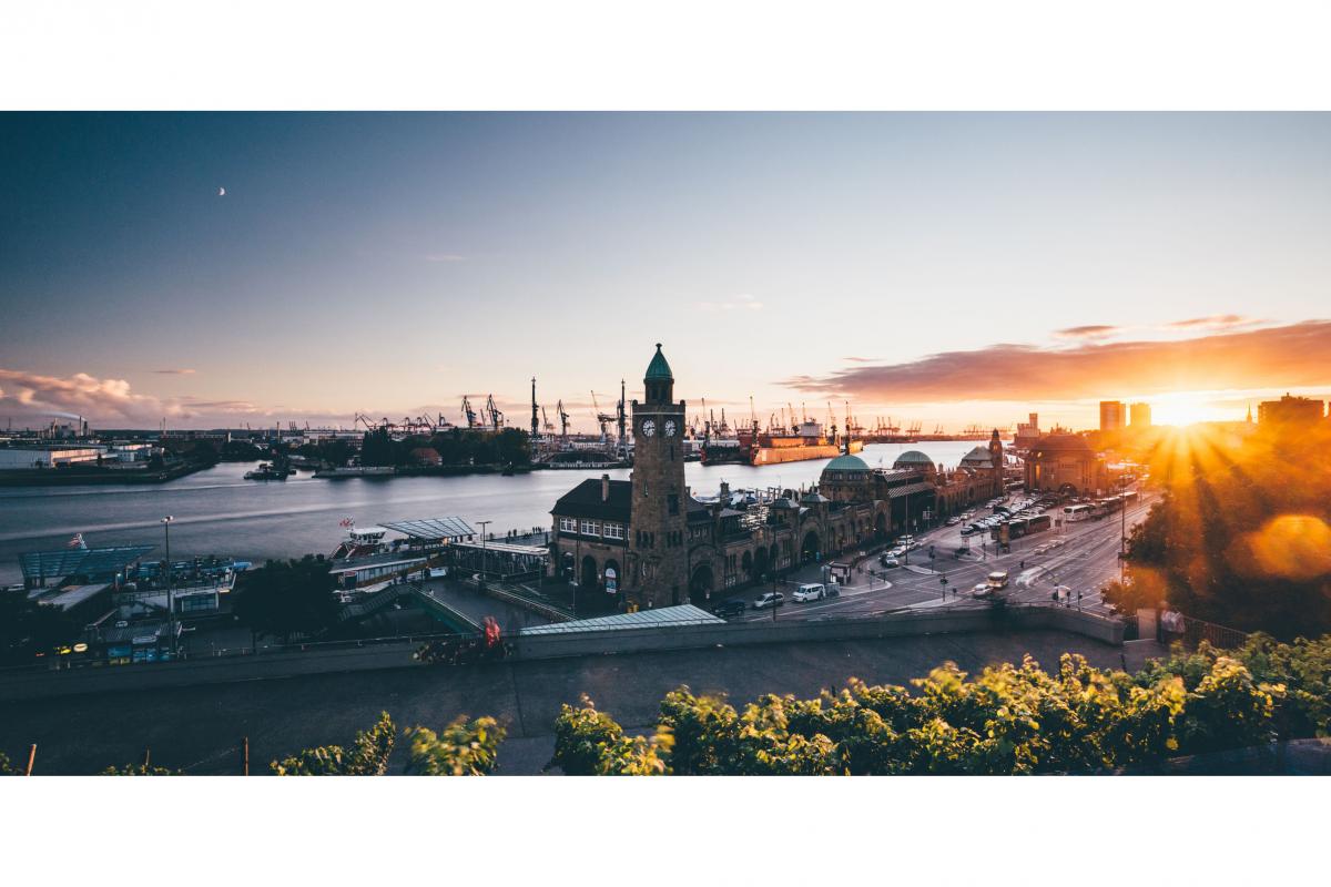 Hamburg harbour. Source - Federal German Government / Sascha Neuroth. 