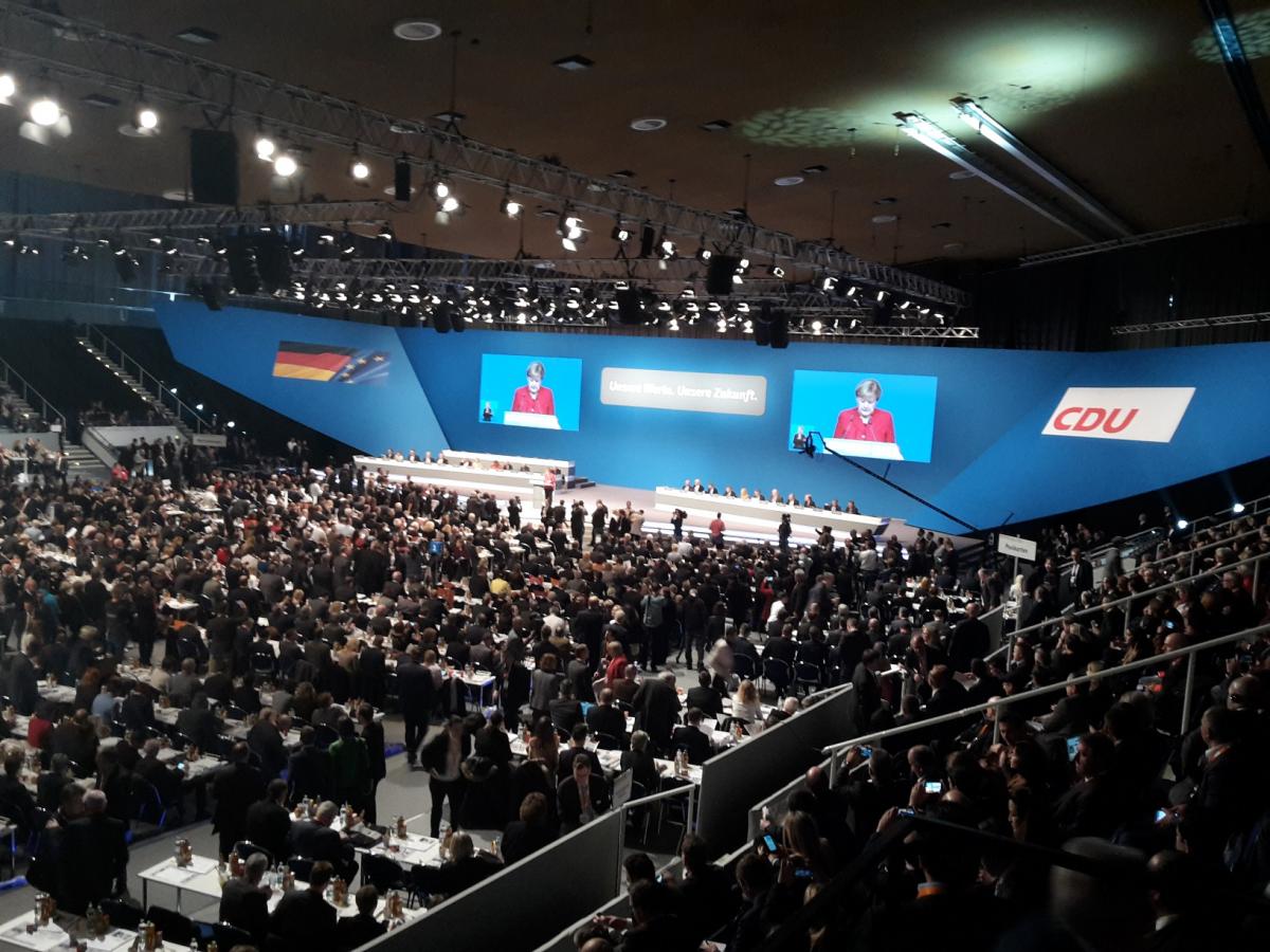 Delegates at the opening of the 29th federal party conference of the CDU in Essen, December 2016.