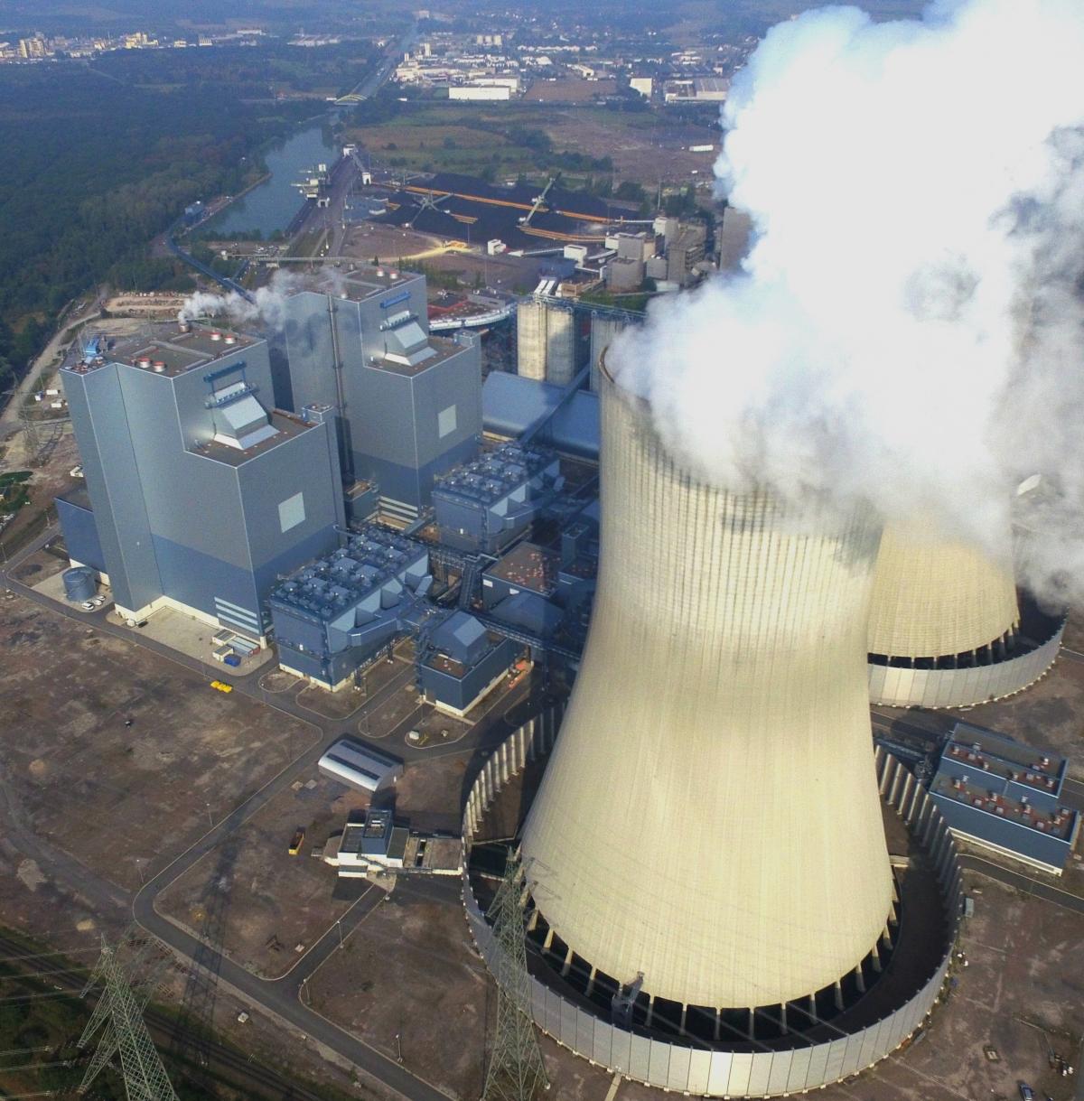 Hard coal power plant Kraftwerk Westfalen in Hamm, North Rhine-Westphalia, Germany. Photo - RWE AG. 