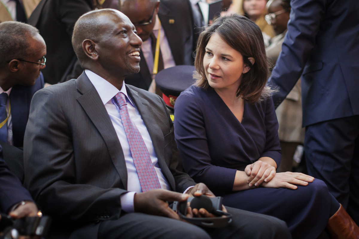 Kenya's president Ruto and German foreign minister Baerbock at the Berlin Energy Transition Dialogue. Photo: BETD