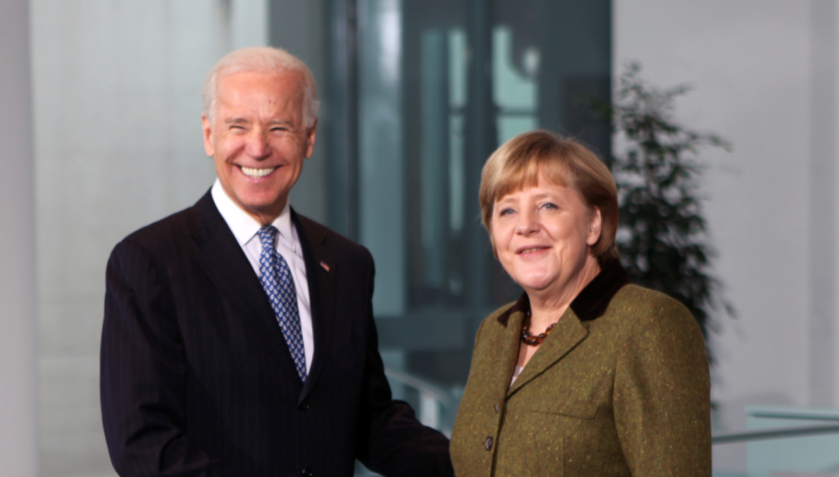 Angela Merkel meets then US Vice-President Joe Biden in Berlin in 2013. Photo: US Botschaft Berlin.