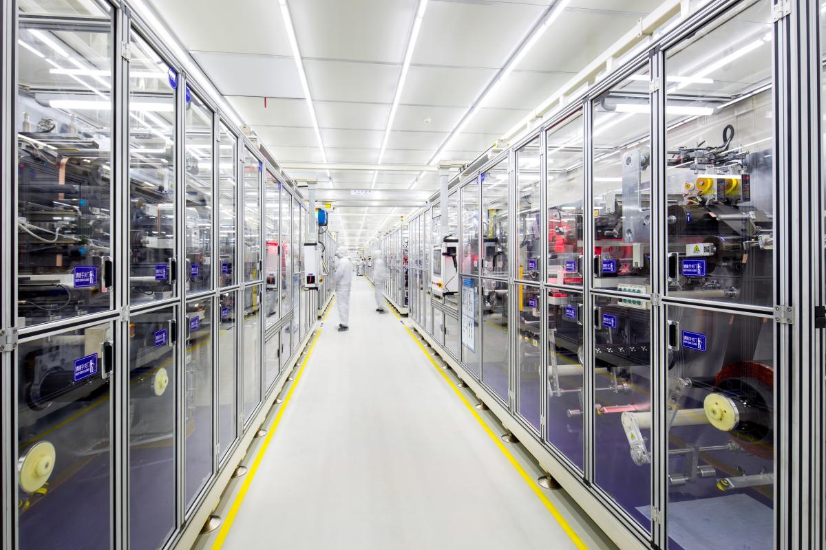 Photo shows a production line by Chinese battery manufacturer CATL. Source - CATL 2018.