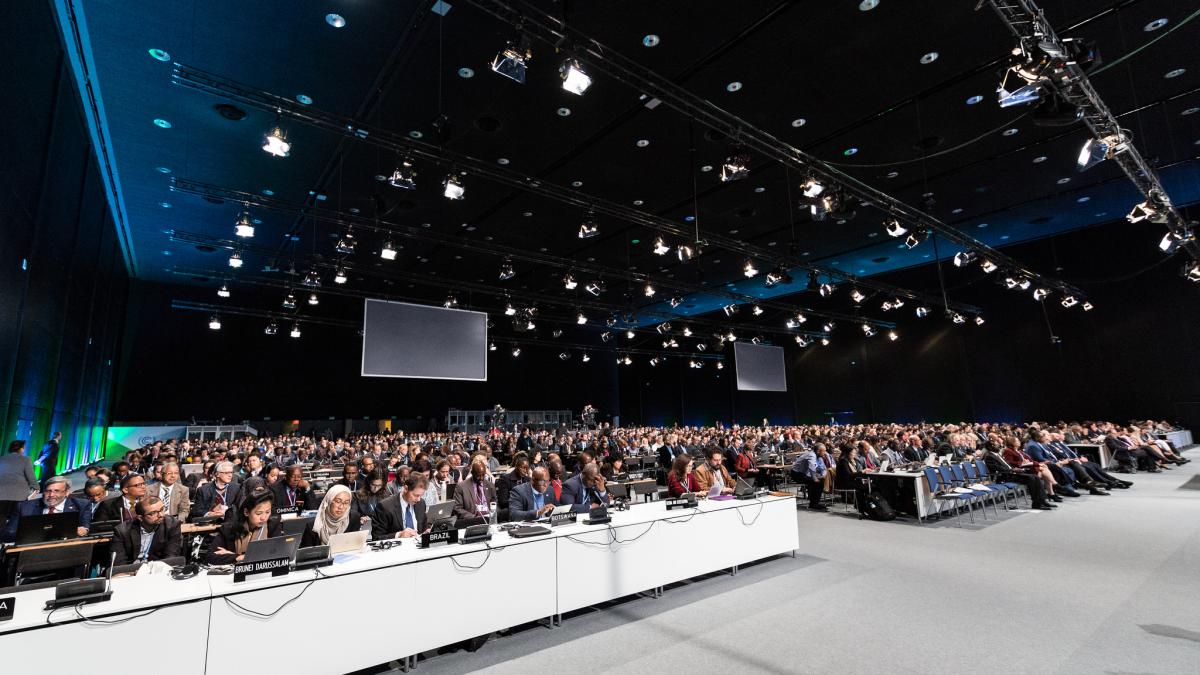 Representatives from all countries are meeting in Katowice to further international climate action - but recent survey showed that a majority of Germans (85%) doesn't believe that this format will be able to resolve global warming. Photo:  UNFCC.