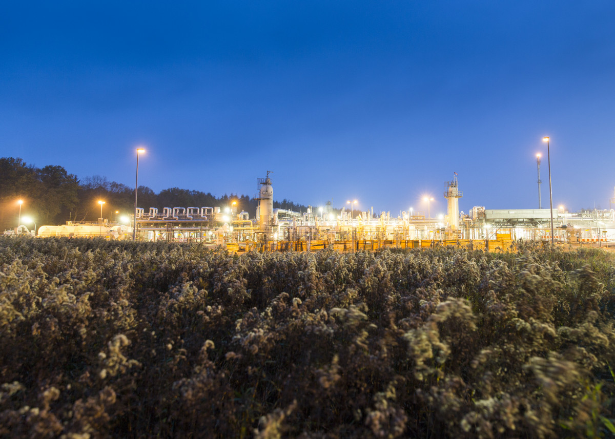 A safe investment? Germany's largest gas storage facility in Rehden, Lower Saxony, is owned by Russia's Gazprom. Foto: Gazprom Germania.