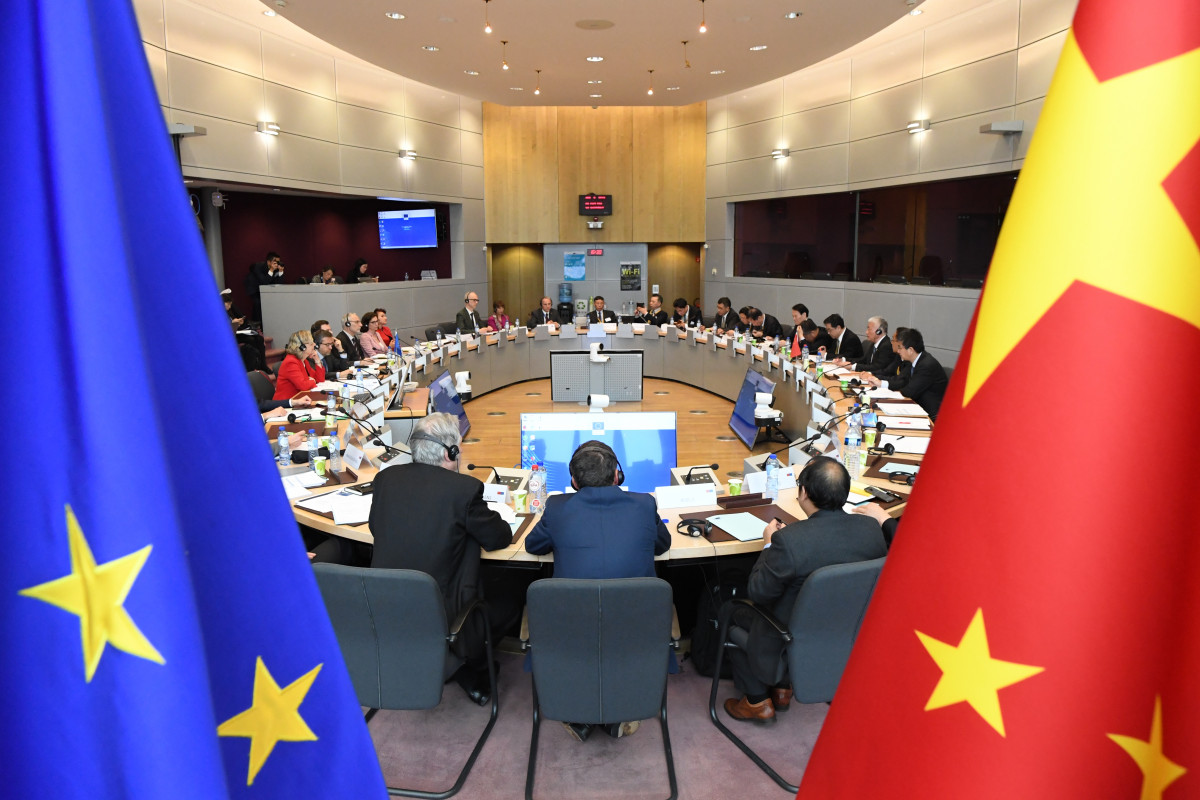 Photo shows participants of 4th EU-China High Level Innovation Cooperation Dialogue. Photo: European Union. 