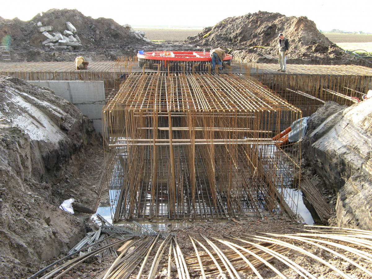 Reinforcement for the foundation of a wind turbine in Schleswig-Holstein. Photo © Heiko Jessen, BWE.