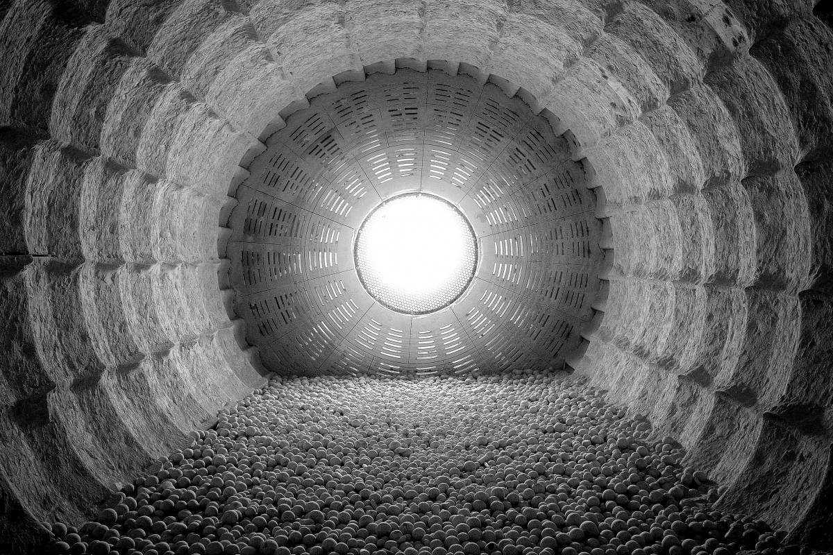 Ball mill. Photo: Heidelberg Cement. 