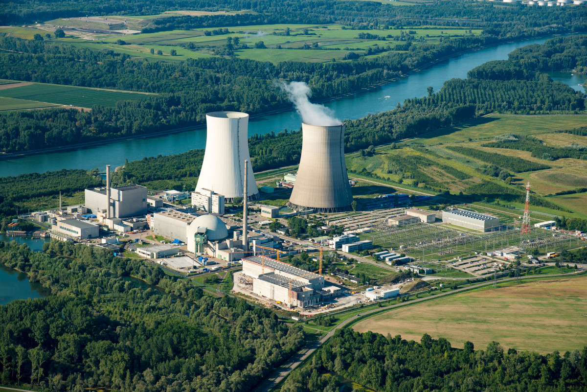 Photo shows EnBW's nuclear power plant Philippsburg. Source: EnBW/Daniel Meier-Gerber.