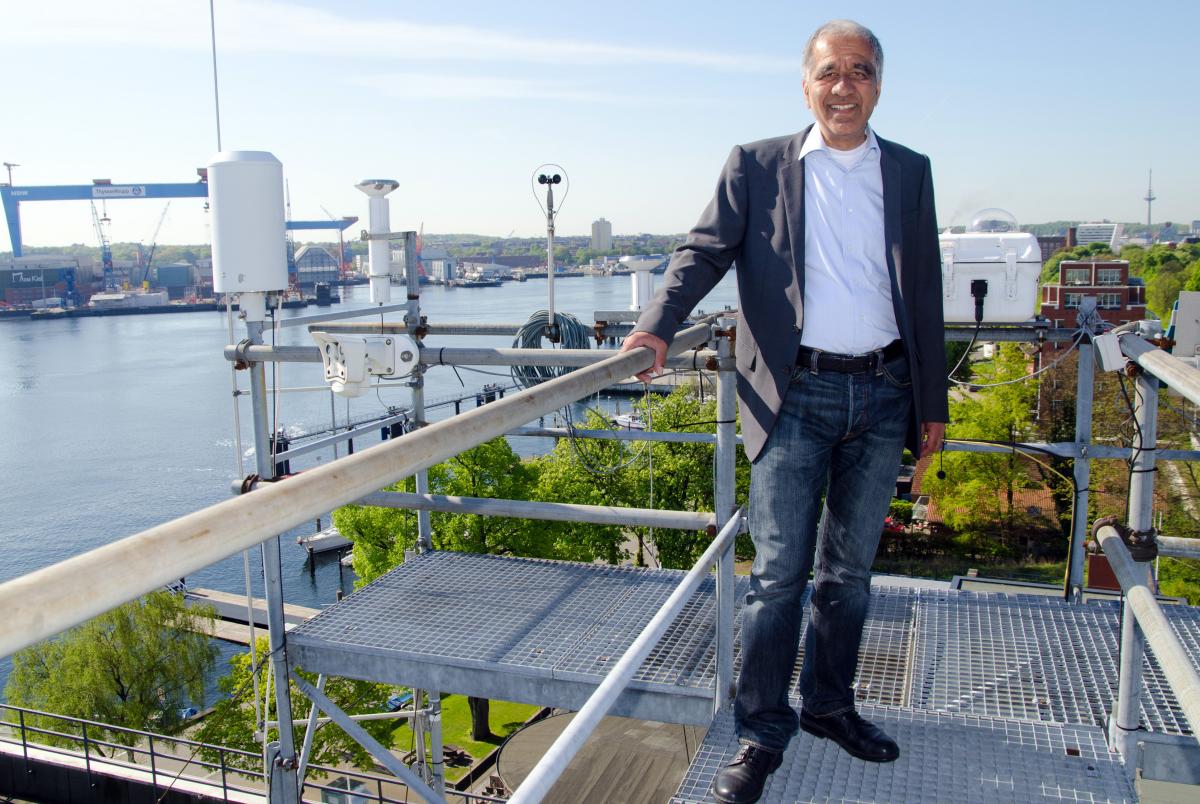 Prof. Dr. Mojib Latif, Head of the Research Division: Ocean Circulation and Climate Dynamics at GEOMAR Kiel. Photo: © Jan Steffen/Geomar.