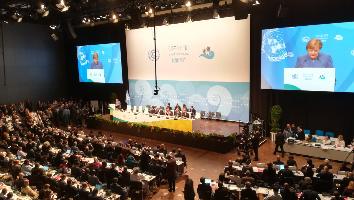 German chancellor Angela Merkel at COP23 in Bonn. Photo: CLEW/Wettengel. 