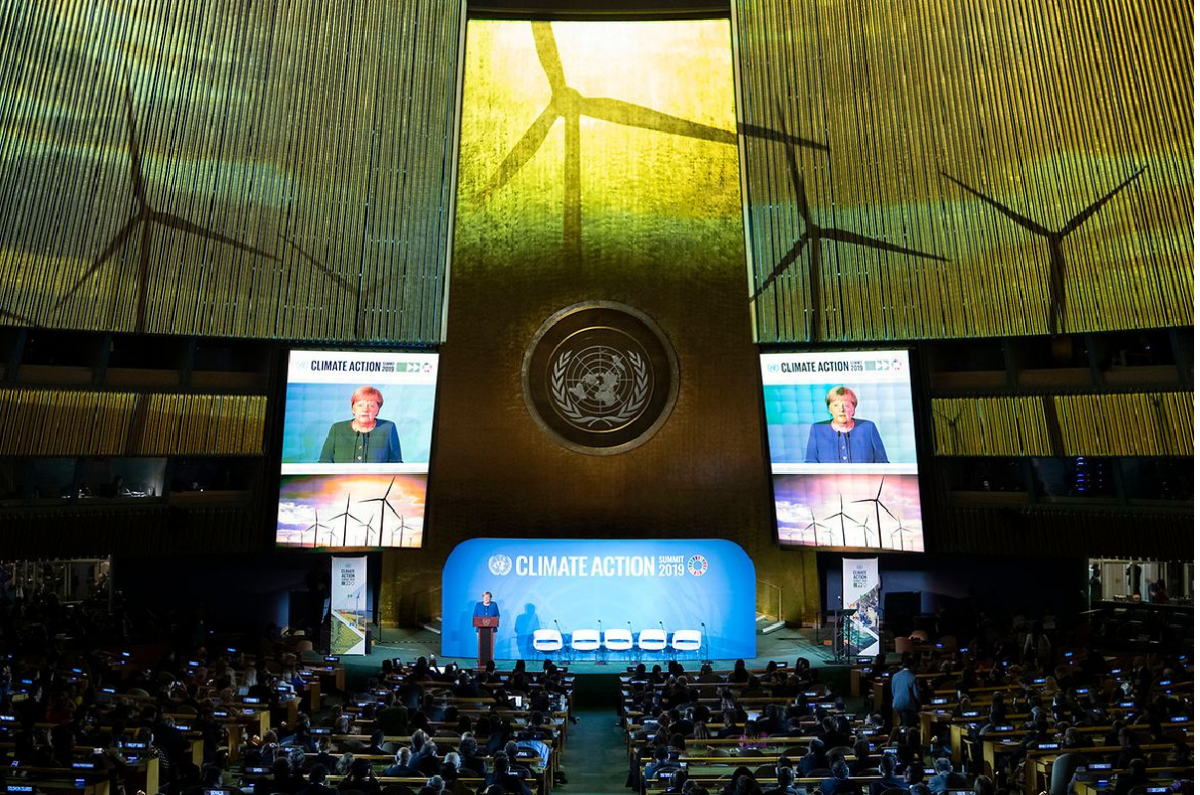 Angela Merkel at the UN Climate Action Summit in New York. Photo: Bundesregierung / Bergmann 