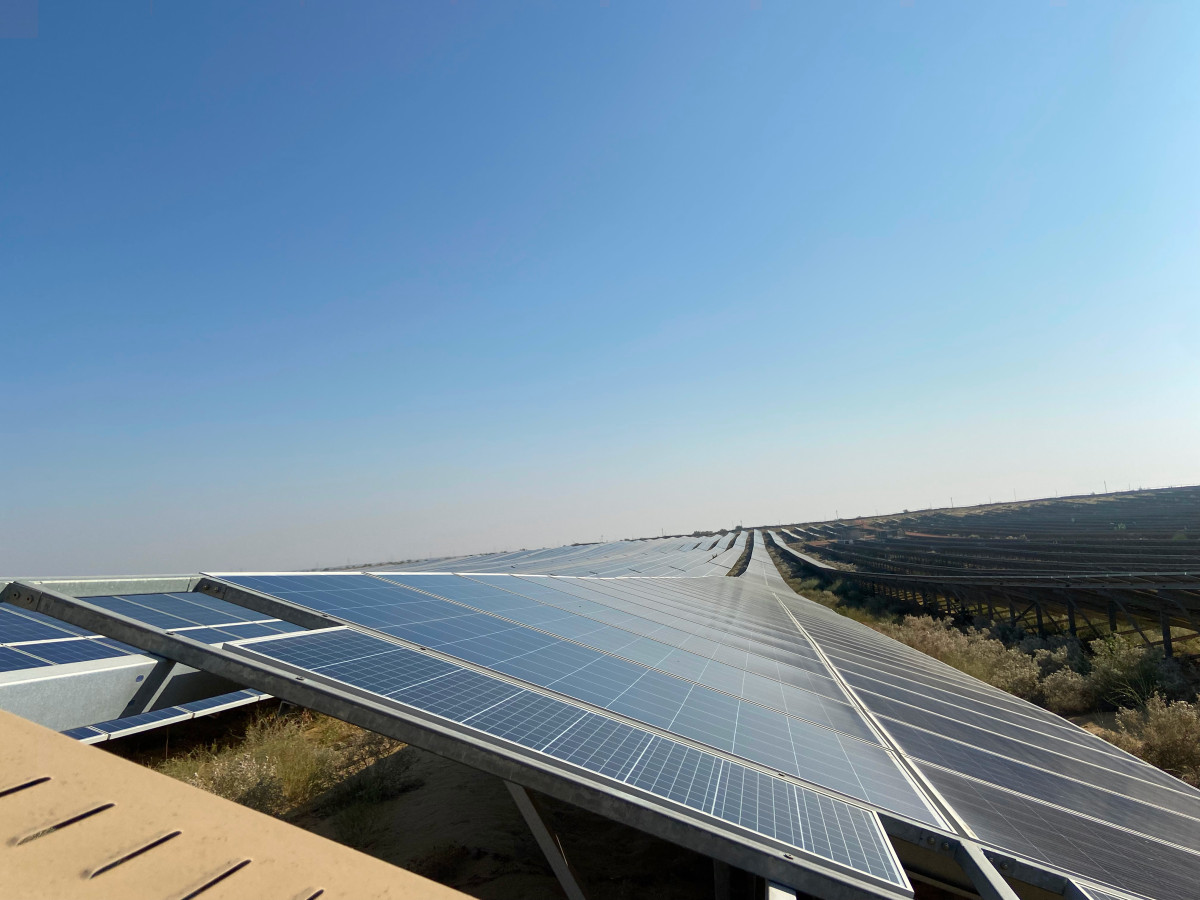 A solar project in Rajasthan in India. Photo: Roli Srivastava.