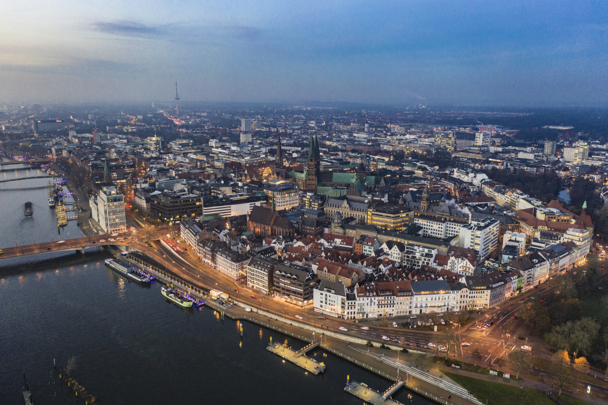 Arial view of Bremen