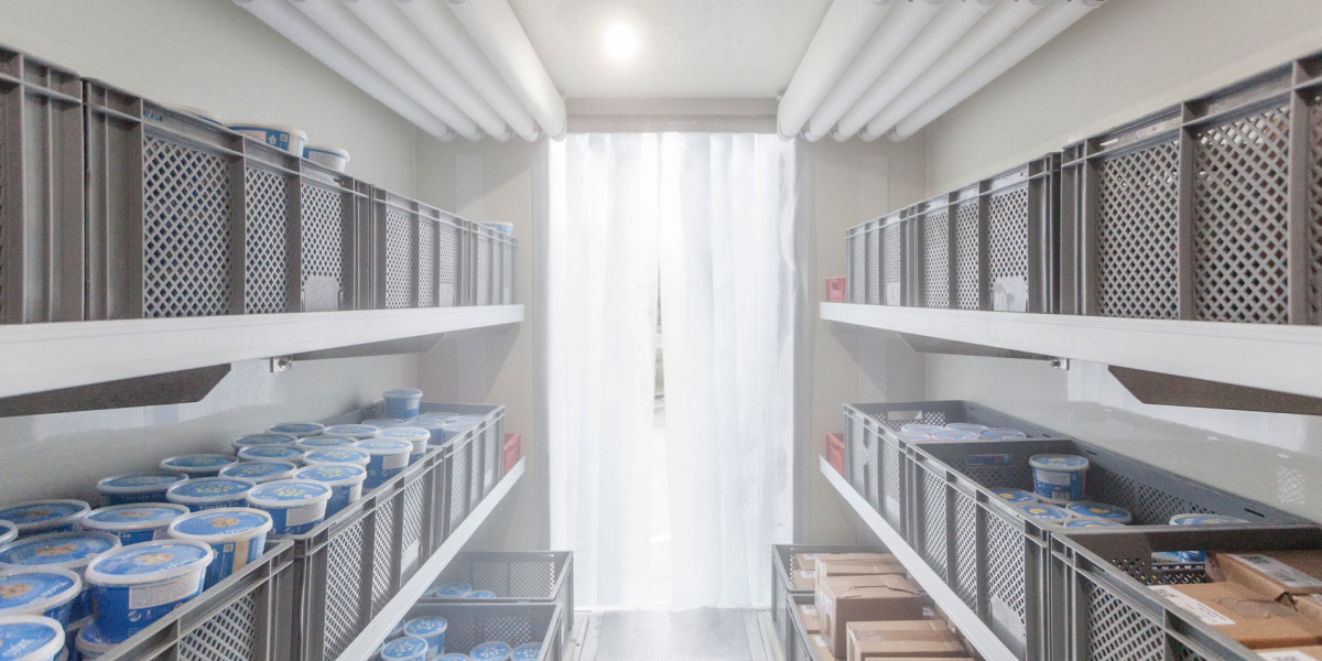 Photo shows inside of a delivery lorry by Berlin start-up Florida Eis. Photo: Florida Eis.