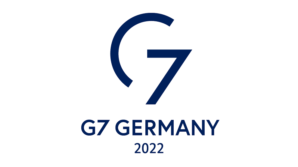The logo for Germany's G7 presidency in 2022. 