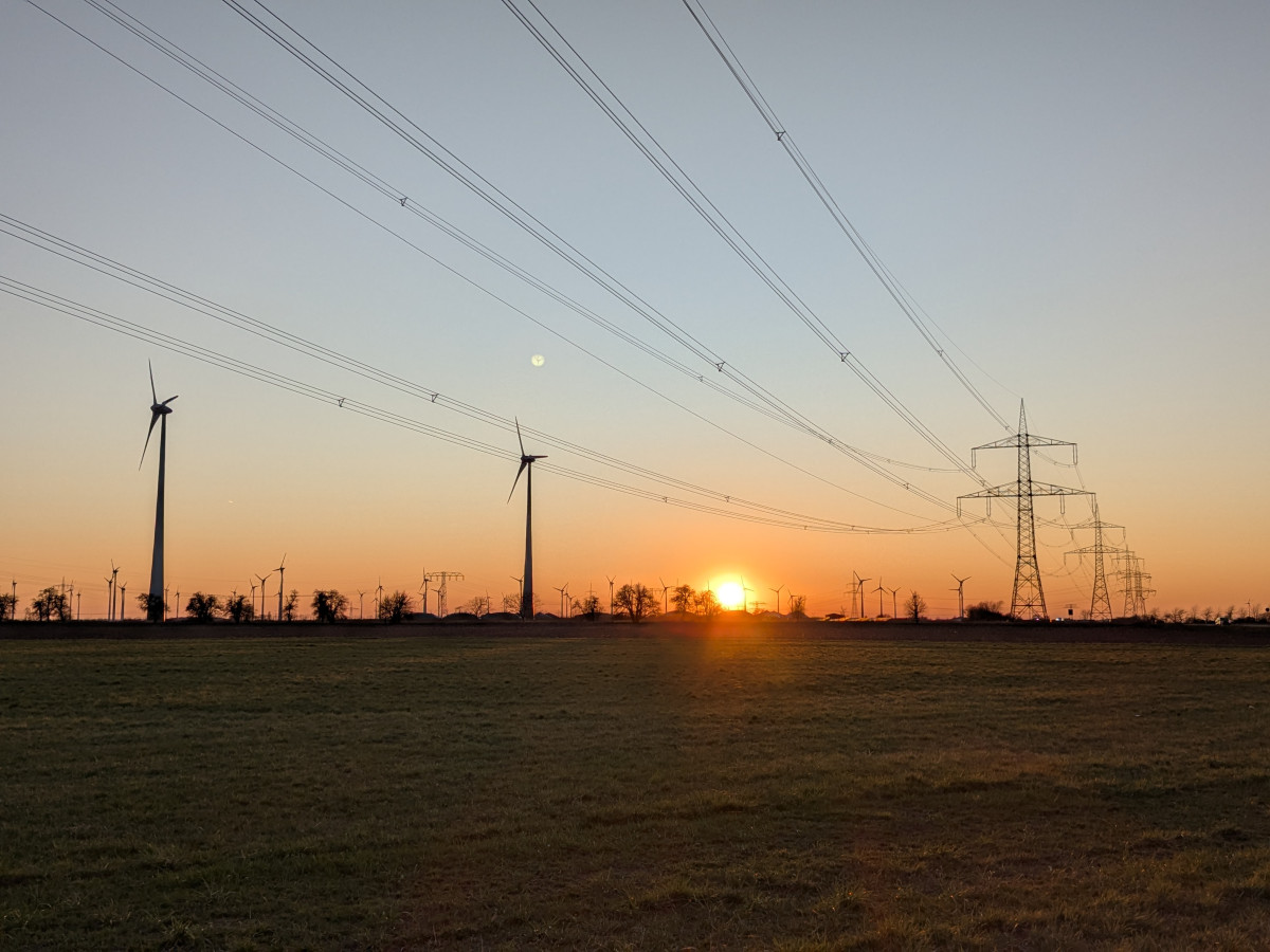 Grid infrastrucutre in Germany's state of Brandenburg. Photo: CLEW / Wettengel.