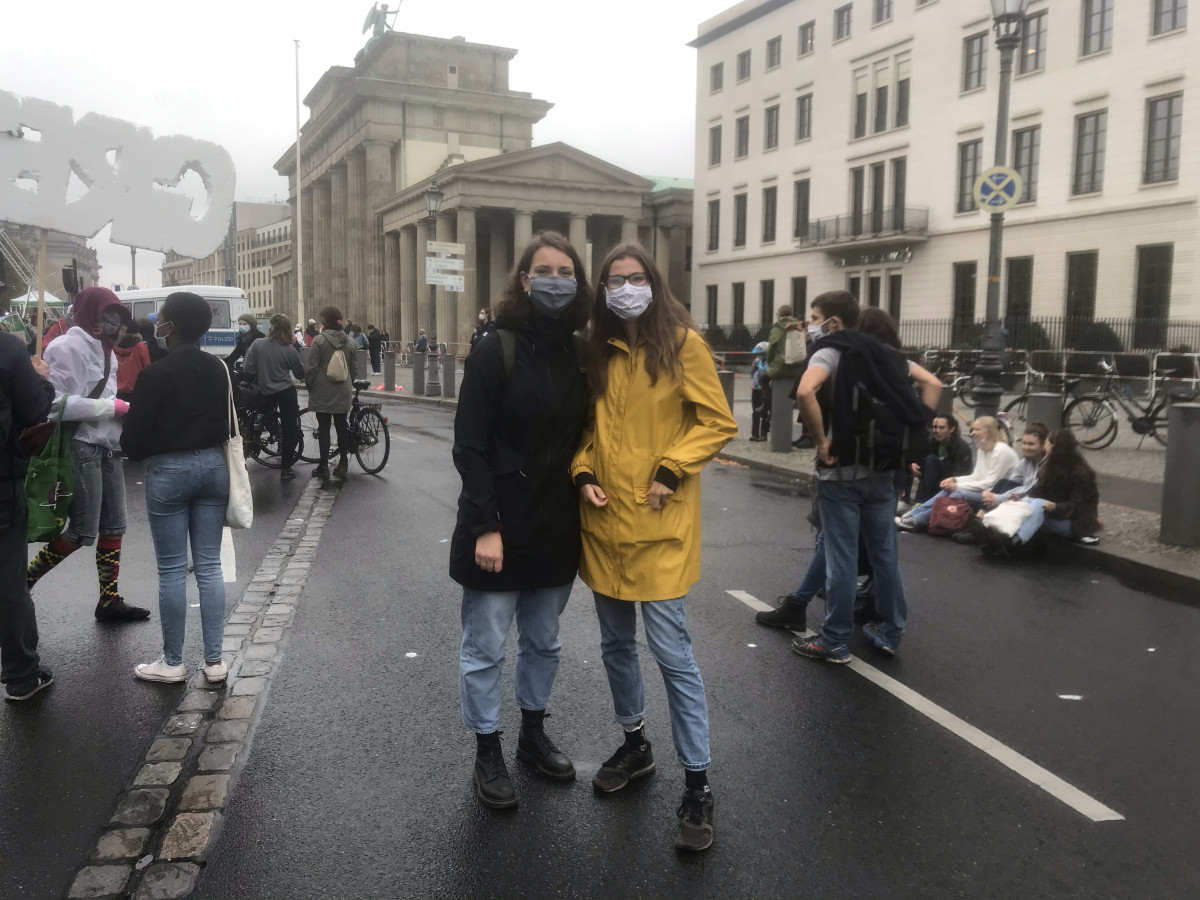 Photo shows fridays for future climate strike in Berlin on 25 September 2020. Photo: Jessica Bateman. 