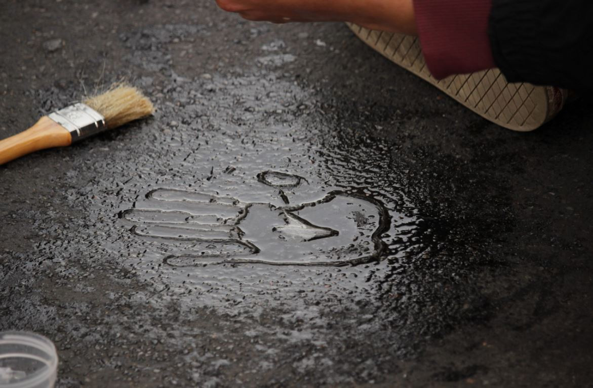 The activists have often glued themselves to the road. Image by Last Generation The activists have often glued themselves to the road. Image by Last Generation