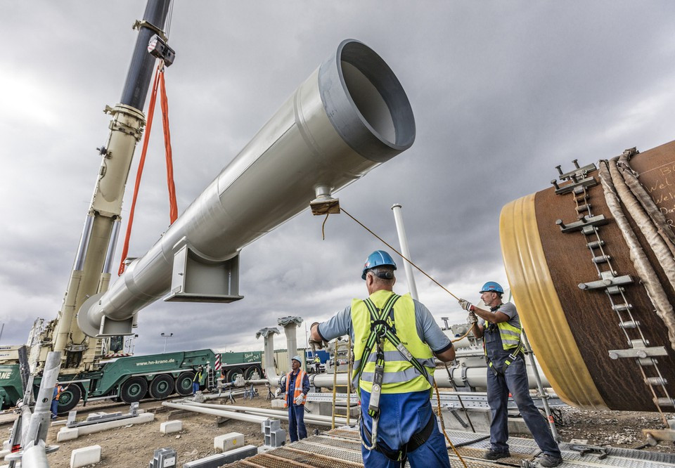 Nord Stream 2 construction work