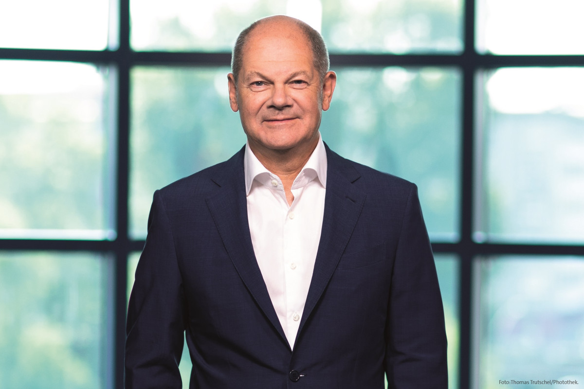 Photo shows German SPD chancellor candidate Olaf Scholz. Source: Thomas Trutschel / Photothek