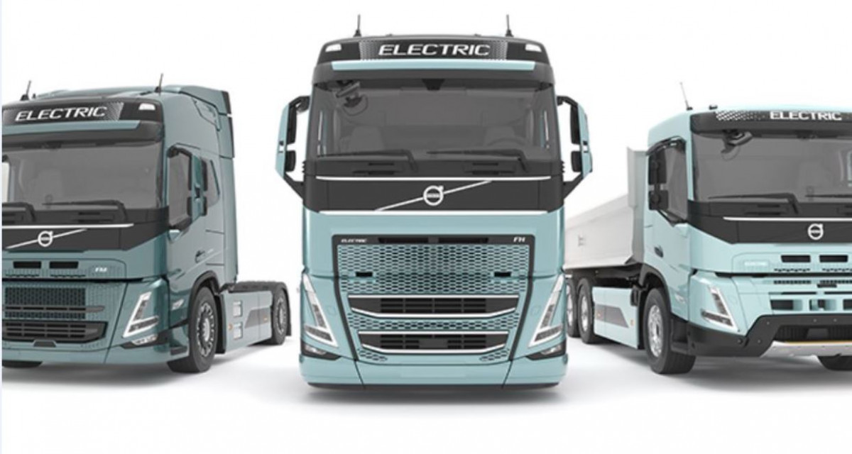 Volvo electric trucks. Image by Volvo